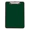 Better Office Products Plastic Clipboards, Durable, 12.5 x 9 Inch, Low Profile Clip, Green, Set of 12, 12PK 45018 - alternate 3